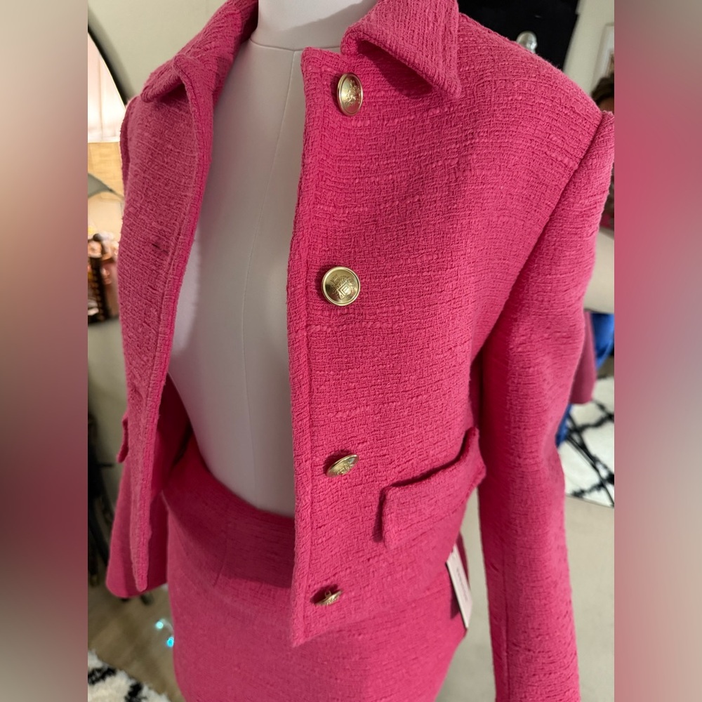 Aritzia Pink Women's Jacket and Skirt - Picture 2 of 6